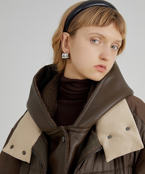 Fano Studios(ファノ ストゥディオズ)の「【Fano Studios】Two piece hooded liner down jacket FD21Y045(ダウンジャケット/コート・レディース・グリーン/ブラウン・M/S/L)」の12枚目の写真
