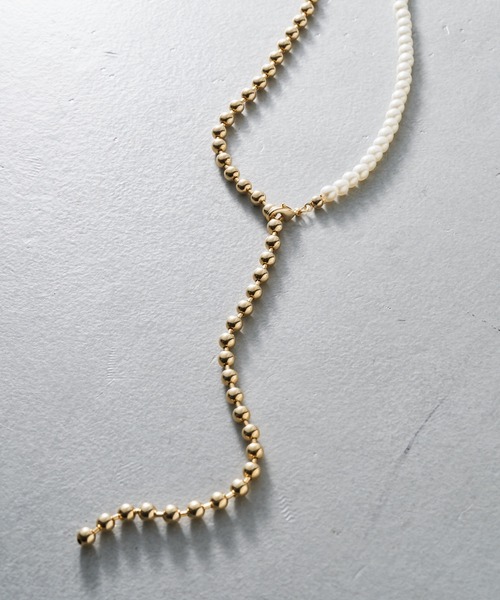Chico（チコ）の「【SALON by Chico限定】パール×ボールロングネックレス（ネックレス・レディース・シルバー/ゴールド・FREE）」の7枚目の写真