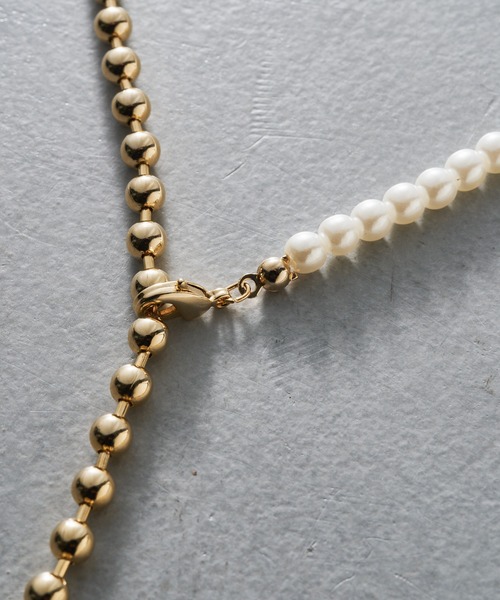 Chico（チコ）の「【SALON by Chico限定】パール×ボールロングネックレス（ネックレス・レディース・シルバー/ゴールド・FREE）」の10枚目の写真