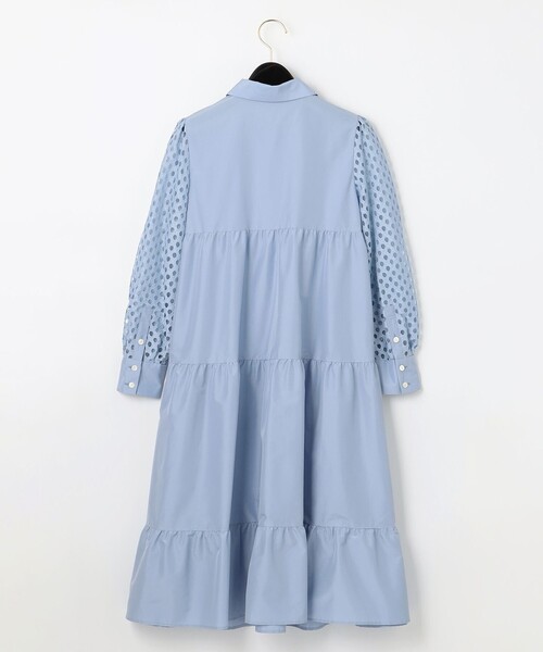 Diagram(ダイアグラム)の「シャツカラーティアードワンピース(シャツワンピース・レディース・ブラック/サックスブルー・36/38)」の17枚目の写真