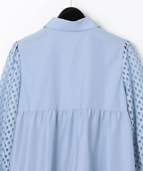 Diagram(ダイアグラム)の「シャツカラーティアードワンピース(シャツワンピース・レディース・ブラック/サックスブルー・36/38)」の18枚目の写真