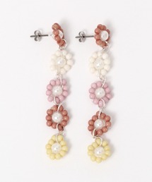 カラフルＩラインビーズピアス