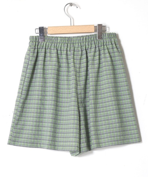 w closet(ダブルクローゼット)の「【SETUP対応】先染めチェックタックショートパンツ(その他パンツ・レディース・グリーン/イエロー・FREE)」の18枚目の写真
