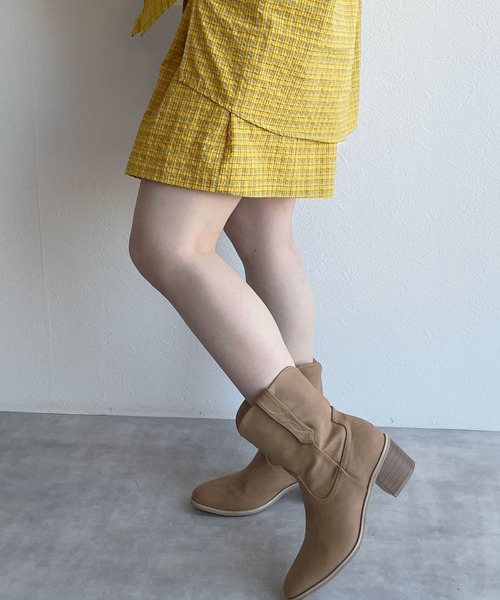 w closet(ダブルクローゼット)の「【SETUP対応】先染めチェックタックショートパンツ(その他パンツ・レディース・グリーン/イエロー・FREE)」の11枚目の写真