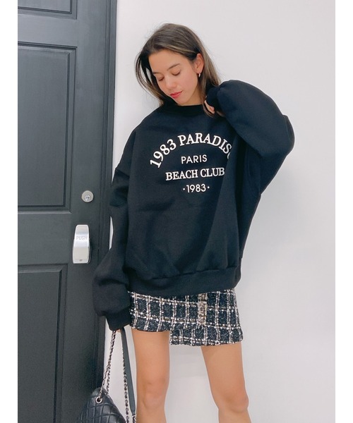 Vicente(ヴィセンテ)の「Tweed mini skirt(スカート・レディース・ブラック・FREE)」の2枚目の写真