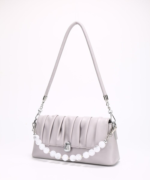 DRESS STAR(ドレス スター)の「【マルチWAY】PUレザータックデザインクラッチバッグ(クラッチバッグ・レディース・ブルー/ラベンダー/オフホワイト・フリー)」の16枚目の写真