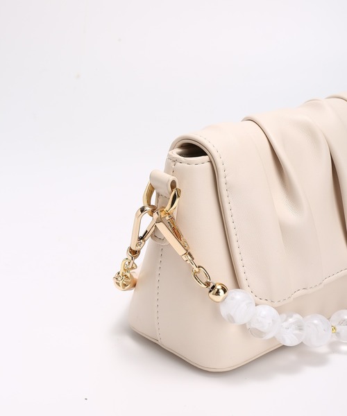 DRESS STAR(ドレス スター)の「【マルチWAY】PUレザータックデザインクラッチバッグ(クラッチバッグ・レディース・ブルー/ラベンダー/オフホワイト・フリー)」の13枚目の写真