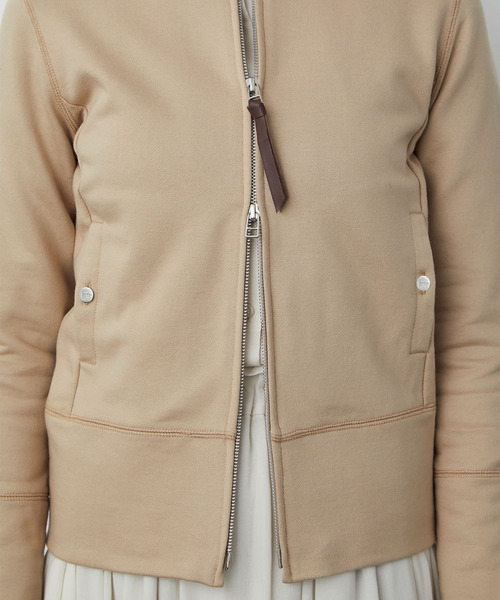 LOISIR（ロワズィール）の「コットン裏毛ジップパーカー（パーカー・レディース・ベージュ/グレー・FREE）」の21枚目の写真