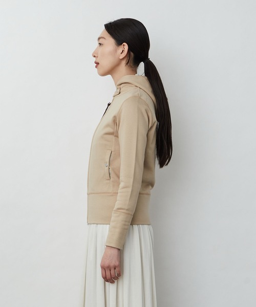 LOISIR（ロワズィール）の「コットン裏毛ジップパーカー（パーカー・レディース・ベージュ/グレー・FREE）」の7枚目の写真