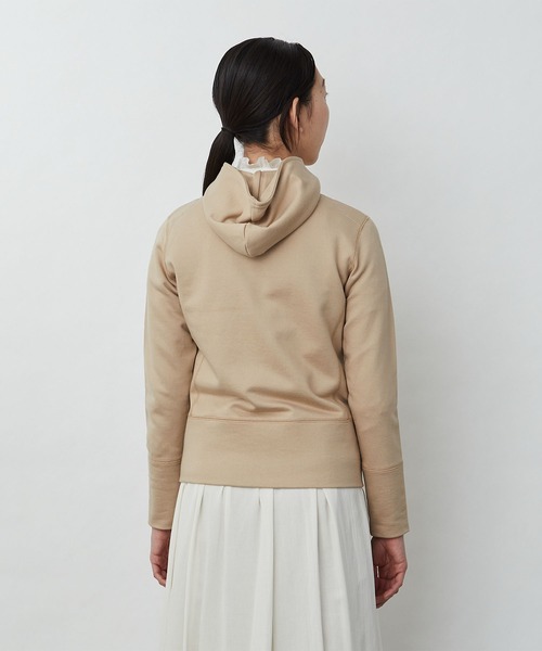 LOISIR（ロワズィール）の「コットン裏毛ジップパーカー（パーカー・レディース・ベージュ/グレー・FREE）」の8枚目の写真