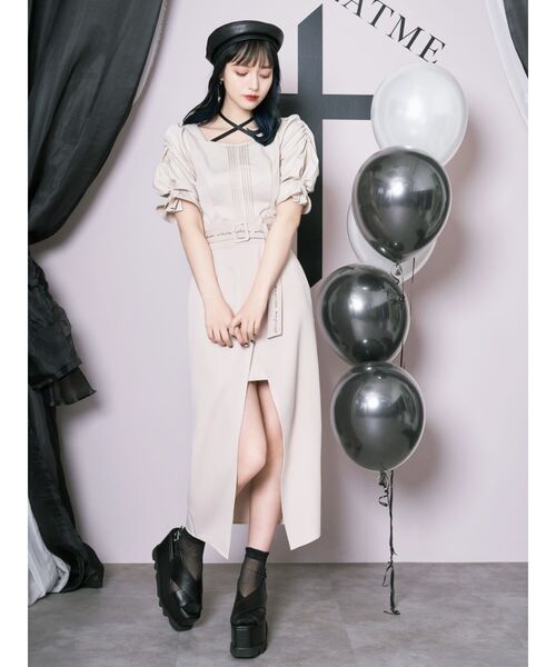 EATME（イートミー）の「ウエストマークラップスカート（スカート・レディース・ブラック/ベージュ/その他1・SMALL/MEDIUM）」の6枚目の写真