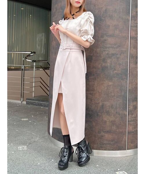 EATME（イートミー）の「ウエストマークラップスカート（スカート・レディース・ブラック/ベージュ/その他1・SMALL/MEDIUM）」の5枚目の写真