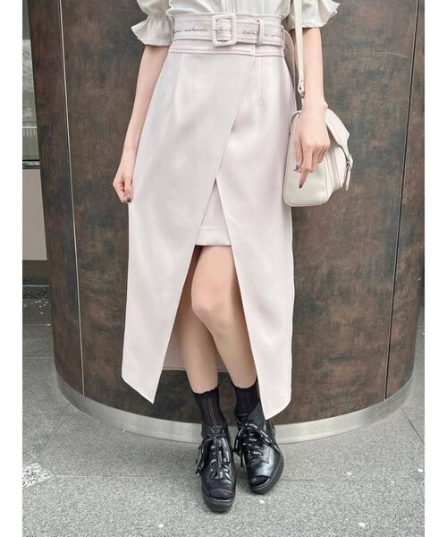 EATME（イートミー）の「ウエストマークラップスカート（スカート・レディース・ブラック/ベージュ/その他1・SMALL/MEDIUM）」の7枚目の写真