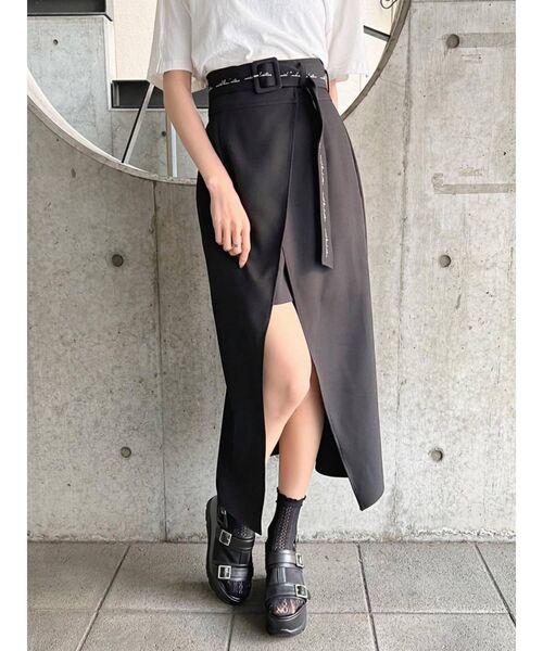 EATME（イートミー）の「ウエストマークラップスカート（スカート・レディース・ブラック/ベージュ/その他1・SMALL/MEDIUM）」の11枚目の写真