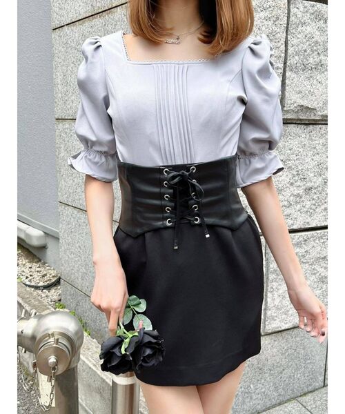 EATME（イートミー）の「ウエストマークラップスカート（スカート・レディース・ブラック/ベージュ/その他1・SMALL/MEDIUM）」の17枚目の写真