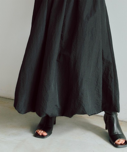 titivate（ティティベイト）の「ﾎﾞﾘｭｰﾑﾊﾞﾙｰﾝｽｶｰﾄ（スカート・レディース・ブラック/オフホワイト/グリーン・S/M/L）」の10枚目の写真