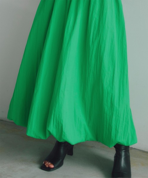 titivate（ティティベイト）の「ﾎﾞﾘｭｰﾑﾊﾞﾙｰﾝｽｶｰﾄ（スカート・レディース・ブラック/オフホワイト/グリーン・S/M/L）」の15枚目の写真