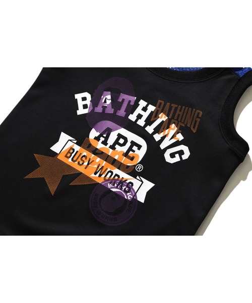 A BATHING APE（アベイシングエイプ）の「MULTI PRINT TANK TOP K（タンクトップ・キッズ・レッド・110/120/130/140/100）」の3枚目の写真