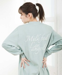MILKFED. | EMBROIDERED LOGO POCKET L/S TEE(Tシャツ/カットソー)