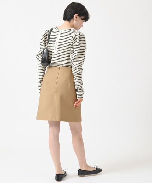 U by SPICK&SPAN(ユーバイスピックアンドスパン)の「ダブルクロスフロントポケットミニスカート◆(スカート・レディース・ベージュ・38/36/34)」の10枚目の写真