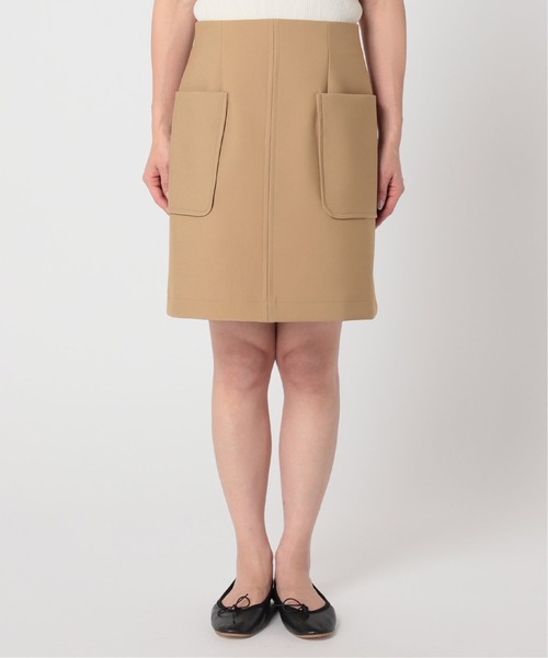 U by SPICK&SPAN(ユーバイスピックアンドスパン)の「ダブルクロスフロントポケットミニスカート◆(スカート・レディース・ベージュ・38/36/34)」の22枚目の写真