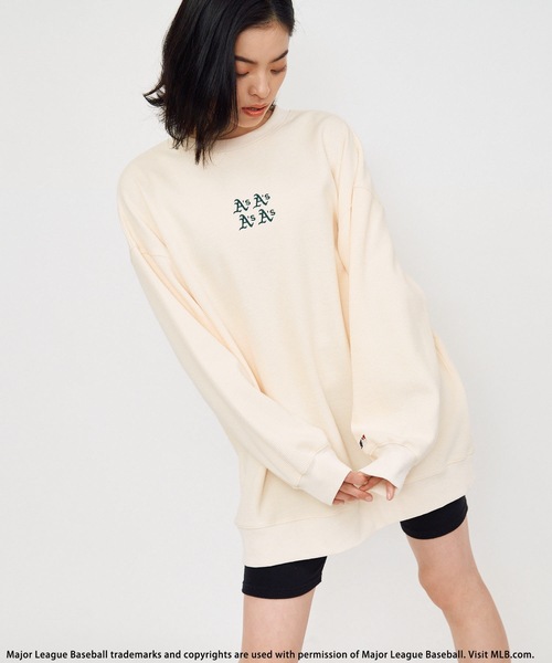BACK TO THE FIELD(バック トゥー ザ フィールド)の「【MLB】ロゴサーマルオーバートップス(Tシャツ/カットソー・レディース・ホワイト/ネイビー/グリーン・FREE)」の21枚目の写真