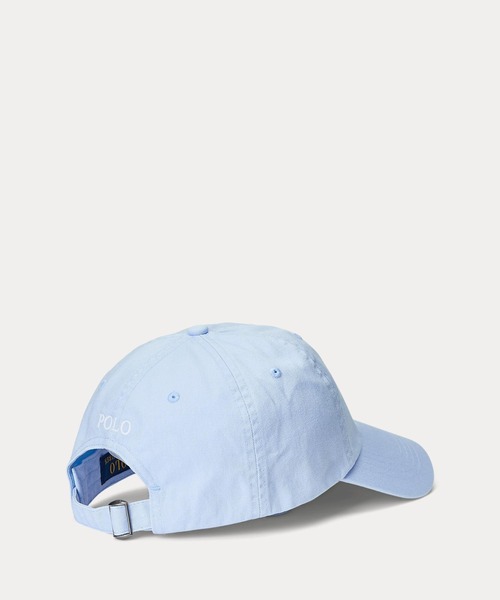 POLO RALPH LAUREN（ポロ ラルフ ローレン）の「コットン チノ ベースボール キャップ（キャップ・メンズ・ブルー・ONE）」の5枚目の写真