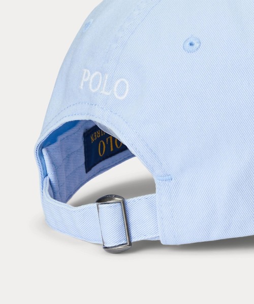 POLO RALPH LAUREN（ポロ ラルフ ローレン）の「コットン チノ ベースボール キャップ（キャップ・メンズ・ブルー・ONE）」の4枚目の写真