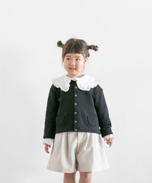 LOWRYS FARM（ローリーズファーム）の「カットカーディガンＬＳ　269292（カーディガン/ボレロ・キッズ・ブラック/レッド/アイボリー・110cm/120cm/130cm/140cm/150cm）」の7枚目の写真