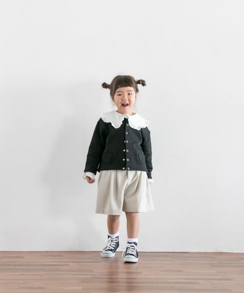 LOWRYS FARM（ローリーズファーム）の「カットカーディガンＬＳ　269292（カーディガン/ボレロ・キッズ・ブラック/レッド/アイボリー・110cm/120cm/130cm/140cm/150cm）」の5枚目の写真