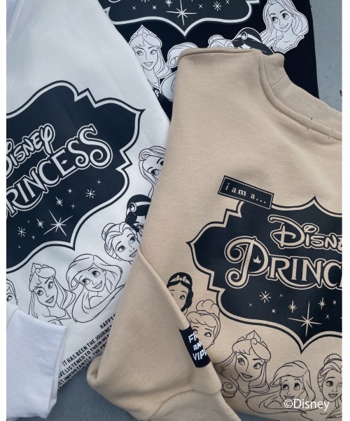 FIG&VIPER（フィグアンドバイパー）の「Disney princess LOGO BIG PO（スウェット・レディース・ブラック/ホワイト/ベージュ・FREE）」の3枚目の写真