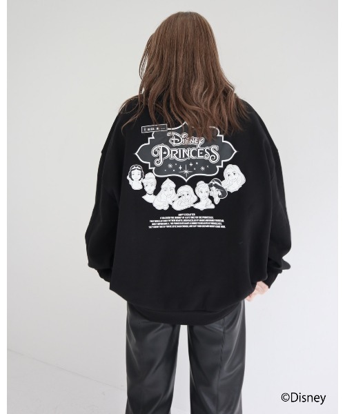 FIG&VIPER（フィグアンドバイパー）の「Disney princess LOGO BIG PO（スウェット・レディース・ブラック/ホワイト/ベージュ・FREE）」の2枚目の写真