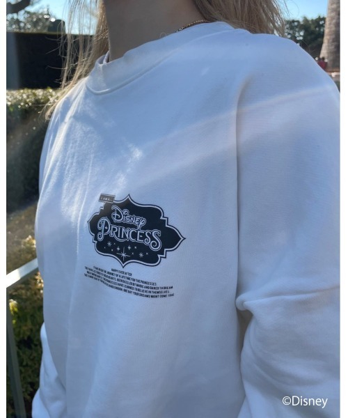 FIG&VIPER（フィグアンドバイパー）の「Disney princess LOGO BIG PO（スウェット・レディース・ブラック/ホワイト/ベージュ・FREE）」の8枚目の写真