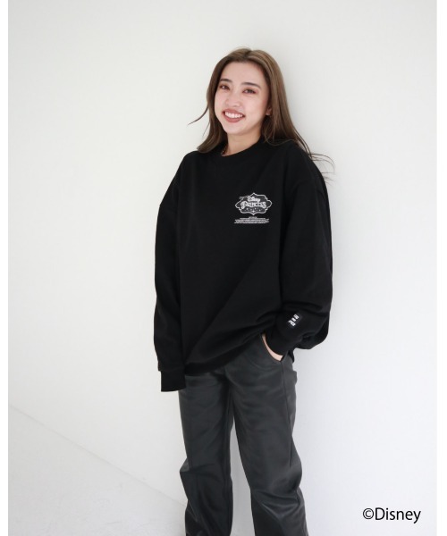 FIG&VIPER（フィグアンドバイパー）の「Disney princess LOGO BIG PO（スウェット・レディース・ブラック/ホワイト/ベージュ・FREE）」の12枚目の写真