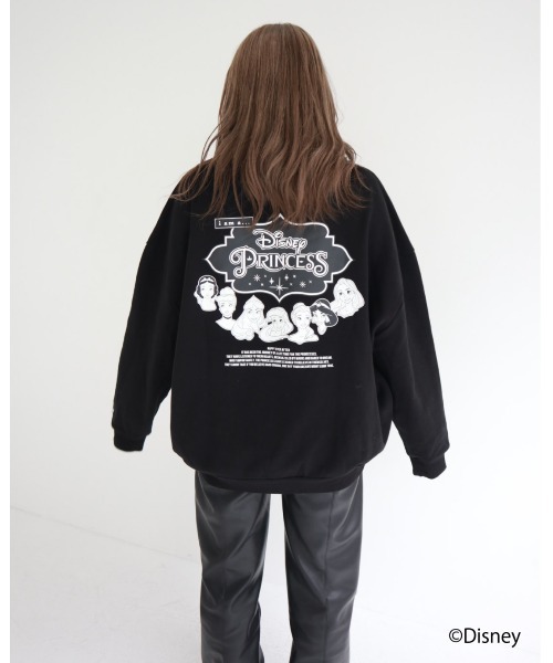 FIG&VIPER（フィグアンドバイパー）の「Disney princess LOGO BIG PO（スウェット・レディース・ブラック/ホワイト/ベージュ・FREE）」の15枚目の写真