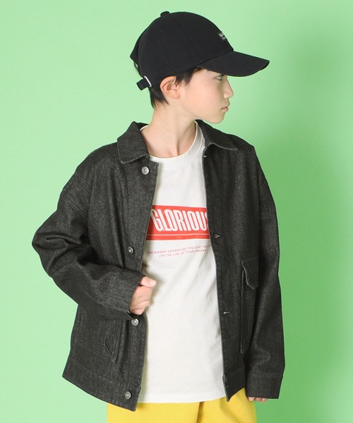 GLAZOS(グラソス)の「天竺・アソートプリント長袖Tシャツ(Tシャツ/カットソー・キッズ・ダークオレンジ/サックスブルー/ブラック/チャコールグレー/オレンジ/ダークグレー/ベージュ系その他/エメラルド/オフホワイト/ライトブルー/ライトグリーン/モスグリーン/ホワイト/ベージュ/グレー/グリーン・130cm/170cm/160cm/150cm/140cm)」の3枚目の写真