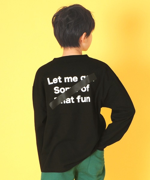 GLAZOS(グラソス)の「天竺・アソートプリント長袖Tシャツ(Tシャツ/カットソー・キッズ・ダークオレンジ/サックスブルー/ブラック/チャコールグレー/オレンジ/ダークグレー/ベージュ系その他/エメラルド/オフホワイト/ライトブルー/ライトグリーン/モスグリーン/ホワイト/ベージュ/グレー/グリーン・130cm/170cm/160cm/150cm/140cm)」の5枚目の写真