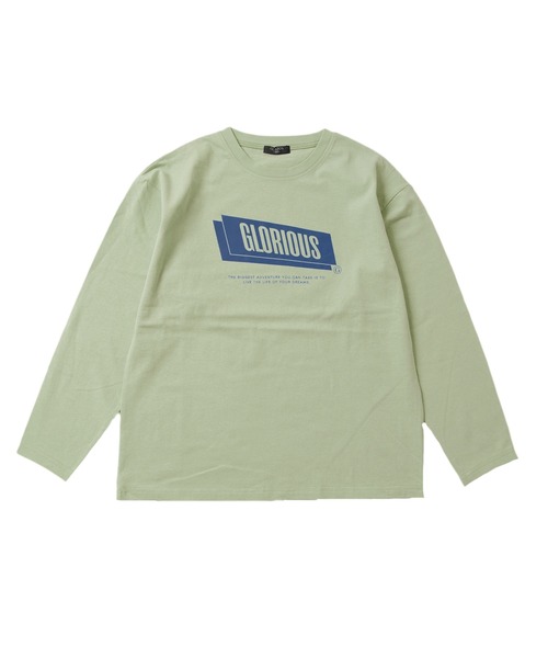 GLAZOS(グラソス)の「天竺・アソートプリント長袖Tシャツ(Tシャツ/カットソー・キッズ・ダークオレンジ/サックスブルー/ブラック/チャコールグレー/オレンジ/ダークグレー/ベージュ系その他/エメラルド/オフホワイト/ライトブルー/ライトグリーン/モスグリーン/ホワイト/ベージュ/グレー/グリーン・130cm/170cm/160cm/150cm/140cm)」の12枚目の写真