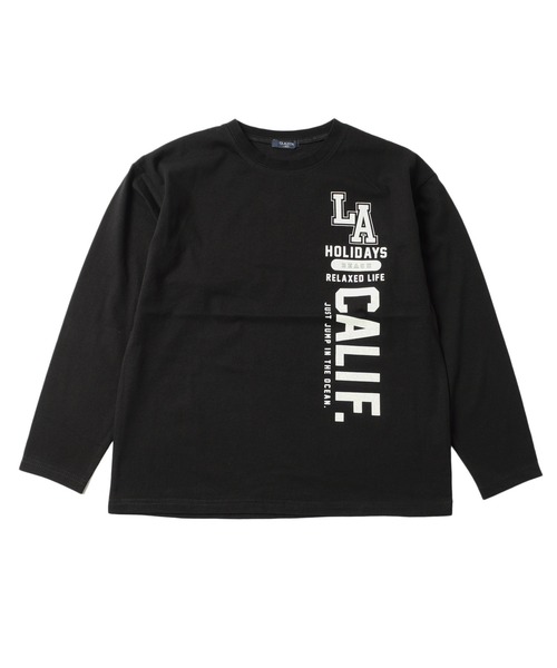 GLAZOS(グラソス)の「天竺・アソートプリント長袖Tシャツ(Tシャツ/カットソー・キッズ・ダークオレンジ/サックスブルー/ブラック/チャコールグレー/オレンジ/ダークグレー/ベージュ系その他/エメラルド/オフホワイト/ライトブルー/ライトグリーン/モスグリーン/ホワイト/ベージュ/グレー/グリーン・130cm/170cm/160cm/150cm/140cm)」の4枚目の写真