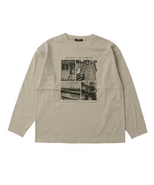 GLAZOS(グラソス)の「天竺・アソートプリント長袖Tシャツ(Tシャツ/カットソー・キッズ・ダークオレンジ/サックスブルー/ブラック/チャコールグレー/オレンジ/ダークグレー/ベージュ系その他/エメラルド/オフホワイト/ライトブルー/ライトグリーン/モスグリーン/ホワイト/ベージュ/グレー/グリーン・130cm/170cm/160cm/150cm/140cm)」の22枚目の写真