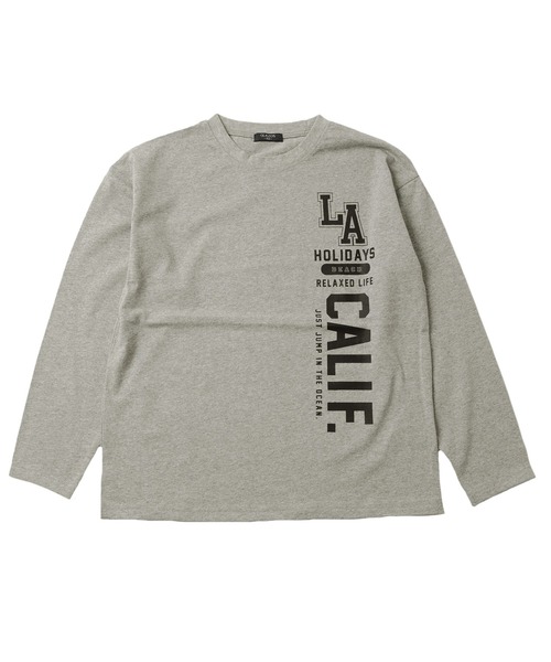 GLAZOS(グラソス)の「天竺・アソートプリント長袖Tシャツ(Tシャツ/カットソー・キッズ・ダークオレンジ/サックスブルー/ブラック/チャコールグレー/オレンジ/ダークグレー/ベージュ系その他/エメラルド/オフホワイト/ライトブルー/ライトグリーン/モスグリーン/ホワイト/ベージュ/グレー/グリーン・130cm/170cm/160cm/150cm/140cm)」の21枚目の写真