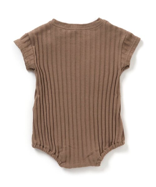 Ampersand（アンパサンド）の「premier シンプルリブボディースーツ（ロンパース・キッズ・グレー/ブラウン/アイボリー・70/60/80）」の4枚目の写真