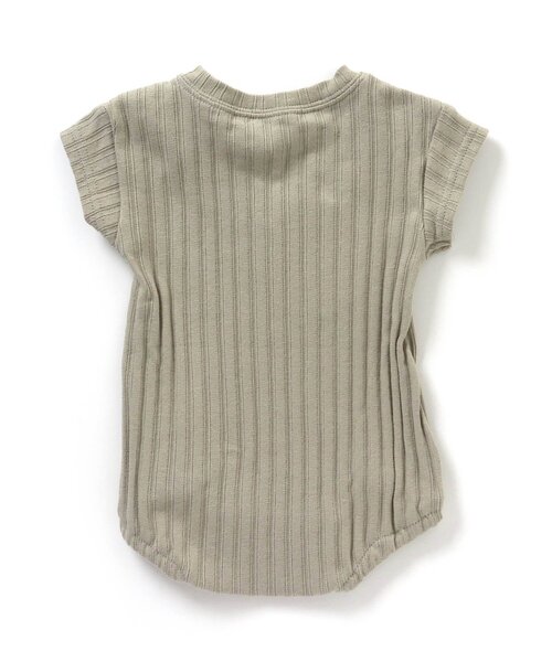 Ampersand（アンパサンド）の「premier シンプルリブボディースーツ（ロンパース・キッズ・グレー/ブラウン/アイボリー・70/60/80）」の5枚目の写真