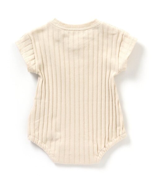 Ampersand（アンパサンド）の「premier シンプルリブボディースーツ（ロンパース・キッズ・グレー/ブラウン/アイボリー・70/60/80）」の6枚目の写真