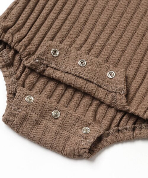 Ampersand（アンパサンド）の「premier シンプルリブボディースーツ（ロンパース・キッズ・グレー/ブラウン/アイボリー・70/60/80）」の10枚目の写真