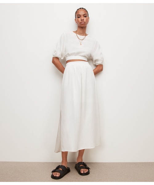 ALLSAINTS（オールセインツ）の「ASTA SKIRT | ASTA スカート（スカート・レディース・ホワイト・4/6/8/10）」の3枚目の写真
