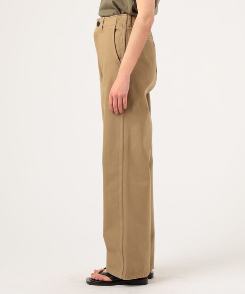 EDITION（エディション）の「HIGH TWIST CHINO コットン ハイツイストチノパンツ（その他パンツ・レディース・ベージュ・36/34）」の4枚目の写真