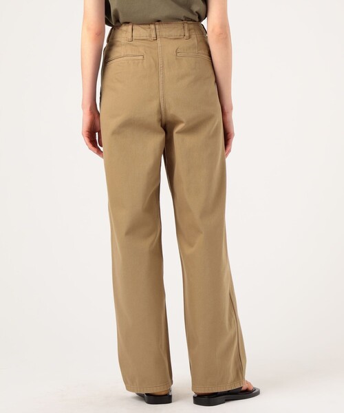 EDITION（エディション）の「HIGH TWIST CHINO コットン ハイツイストチノパンツ（その他パンツ・レディース・ベージュ・36/34）」の5枚目の写真