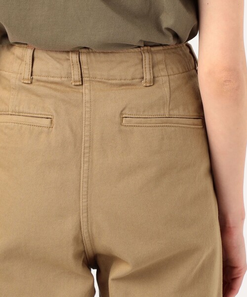EDITION（エディション）の「HIGH TWIST CHINO コットン ハイツイストチノパンツ（その他パンツ・レディース・ベージュ・36/34）」の8枚目の写真