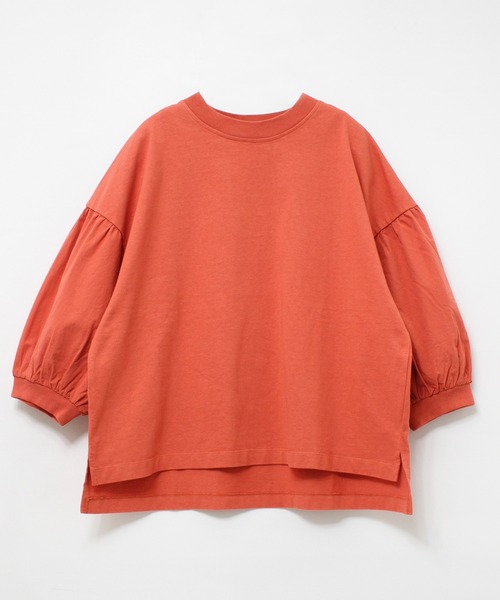 RNA-N(アールエヌエーエヌ)の「M1819 26/-リサイクルプレーティング布帛コンビプルオーバー(Tシャツ/カットソー・レディース・グレー/レッド/オフホワイト/ブラック/ブルー/シャーベット/セージグリーン・MEDIUM)」の6枚目の写真